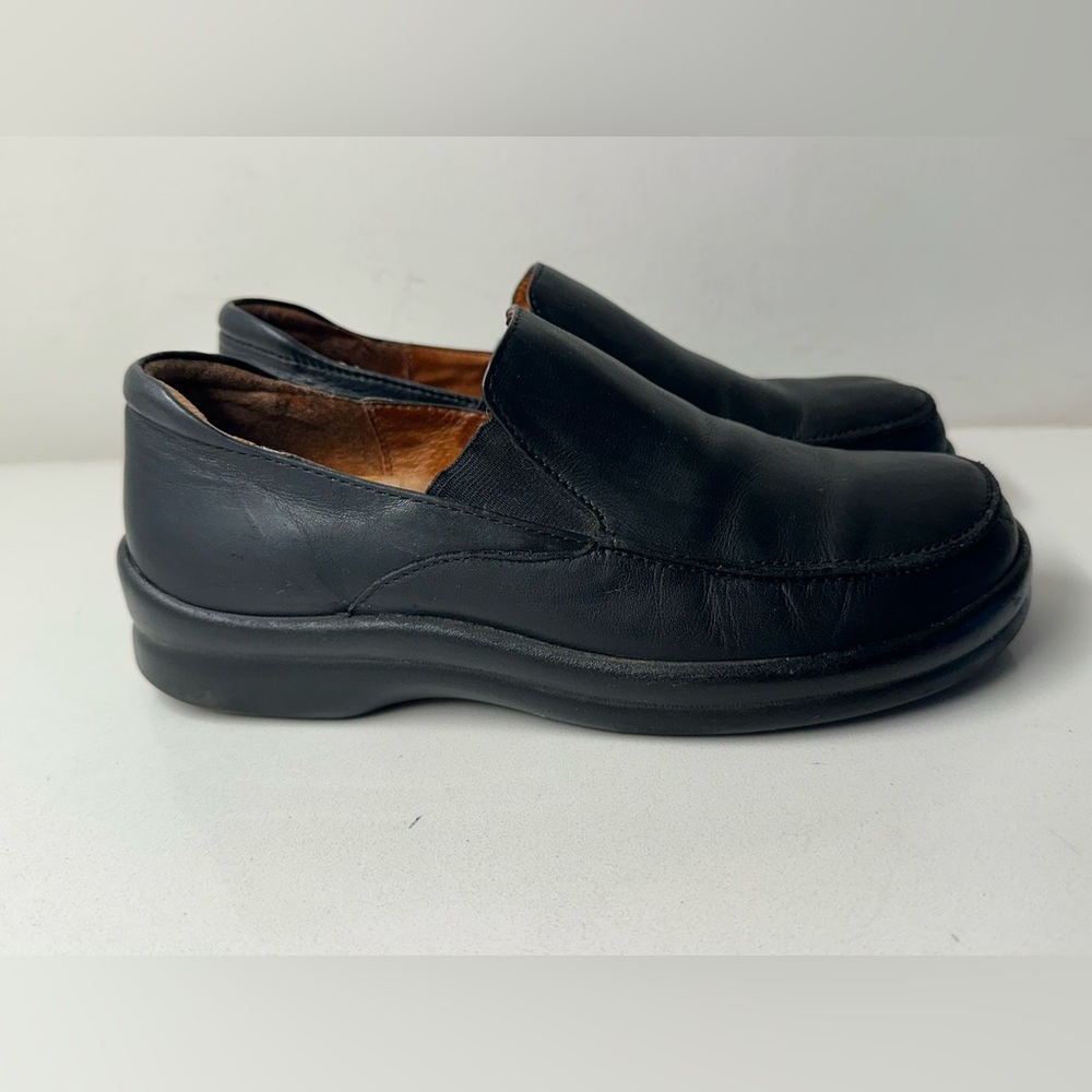 Vintage Footpritns By Birkenstock Black Leather Loafers Women’s EU 37 US 6